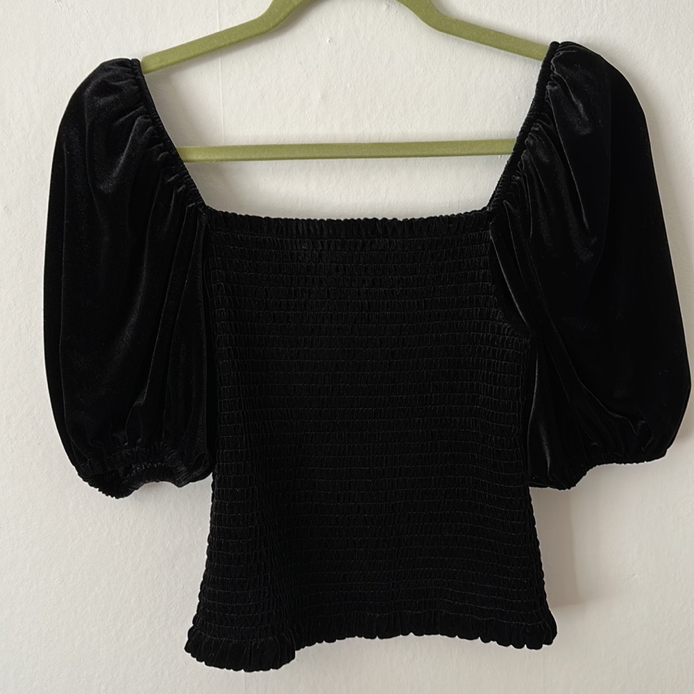 Mango velvet shirt